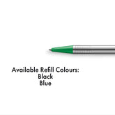Lamy Logo Medium Tip Ball Point Pen | Matte Stainless Steel, Plastic Parts in Black | Smooth Refillable Pen with Lamy Giant Refill M 16 Black M